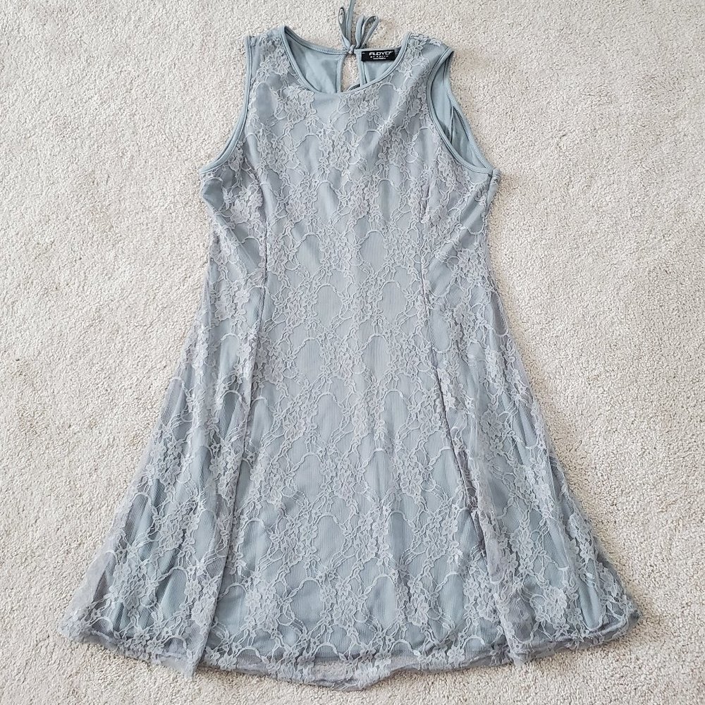 Floyd by Smith Women's Gray Lace Tunic Top